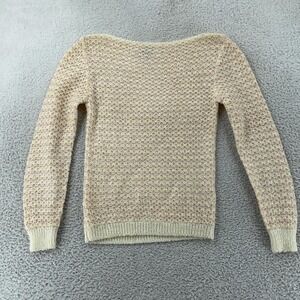 Vintage Hark New York Sweater Womens XXS Pastel Pink Yellow Knit Hong Kong‎